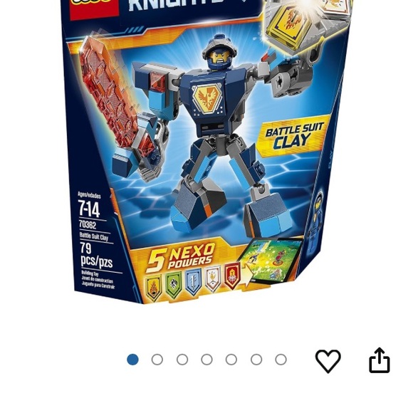 RARE  Nexo Knights 70362 Battle Suit Clay NEW IN BOX 🗡